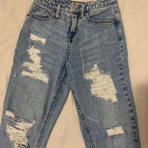 ripped mom jeans